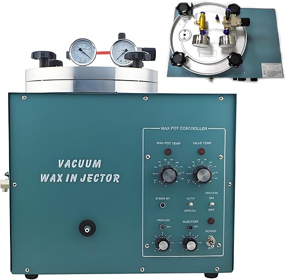 Vacuum Wax Injector,510w Jewelry Vacuum Casting Machine Jewelry Vacuum Waxing Machine Vacuum Investing Casting Machine Jewelry Wax Injection,for Beading Jewellery Making
