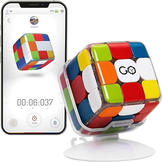 GoCube Edge Smart Cube. App-Enabled Bluetooth Electronic Speed Cube 3x3 | Award-Winning Magnetic Speed Go Cube 3x3. Learn to Solve The Cube. STEM Brain Teaser. Best Gift for Kids & Adults. Free App