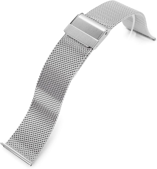 20mm Quick Release Classic Superfine Mesh Milanese Watch Band Polished
