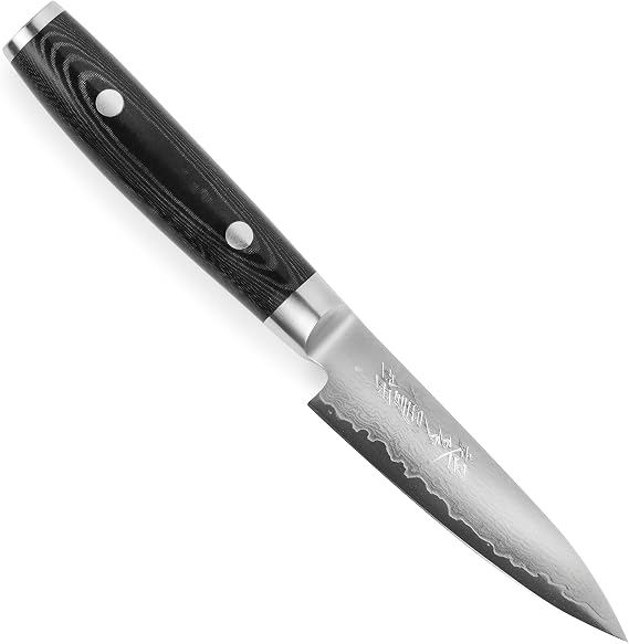 Yaxell Ran Plus 4" Paring Knife - Made in Japan - 67 Layers VG10 Damascus