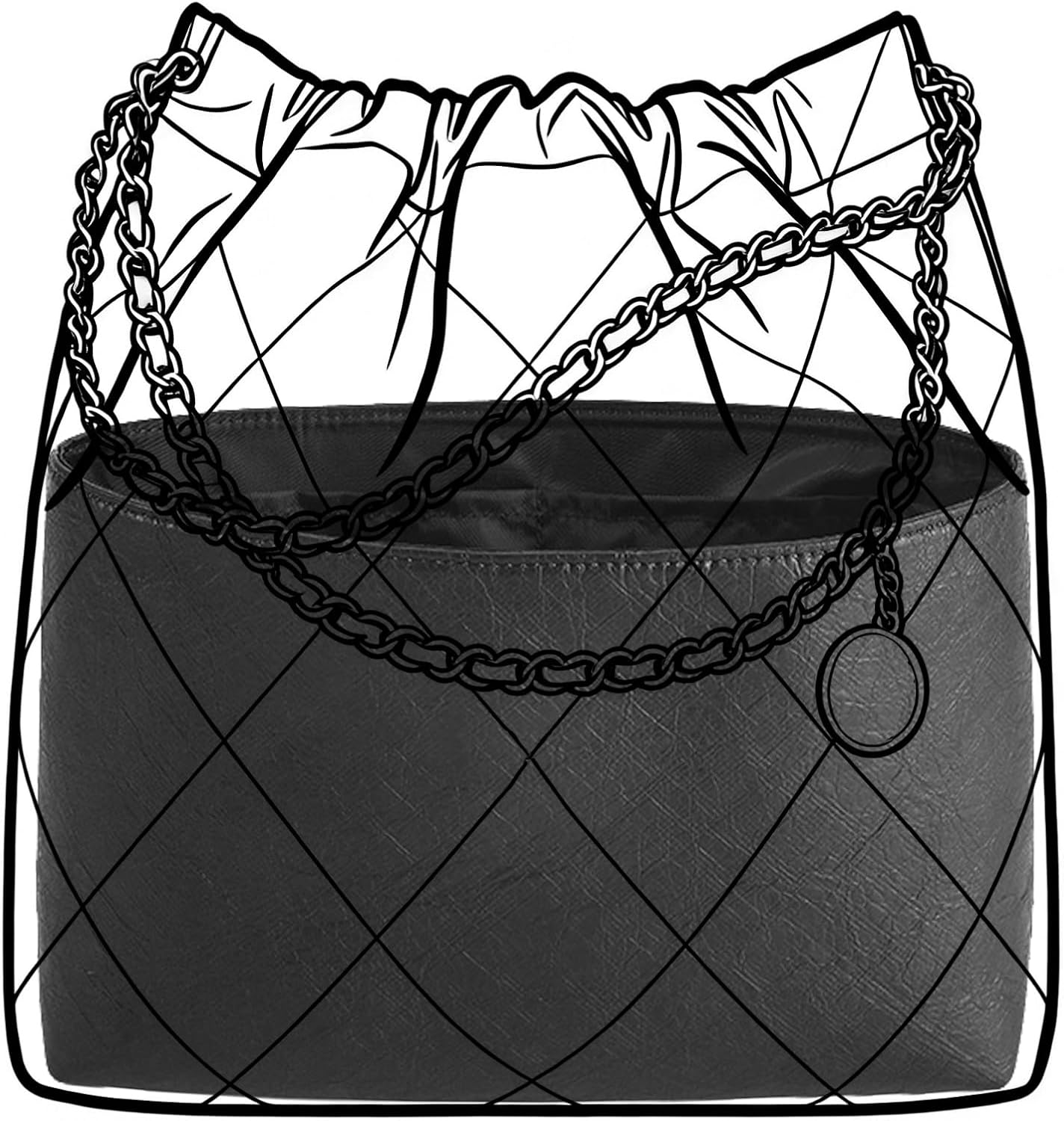 Wallet Organizer Channel 22 Bags, Small, Black