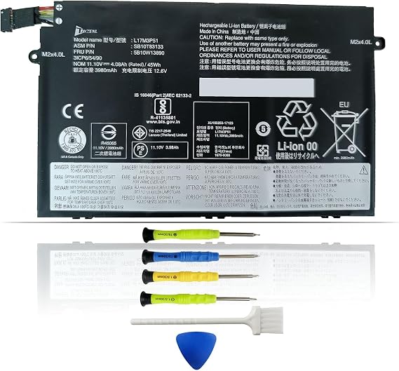 L17M3P51 L17C3P51 Laptop Battery Replacement for Lenovo ThinkPad E15 E14 Gen 1 2019 E595 E590 E585 E580 E495 E490 E485 E480 E41-55 E41-50 Series L17L3P51 01AV448 SB10K97609