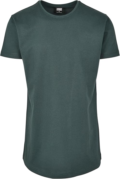 Urban Classics - Shaped Long Tee bottlegreen - S