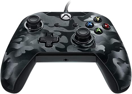 PDP Gaming Wired Controller: Phantom Black - Xbox One