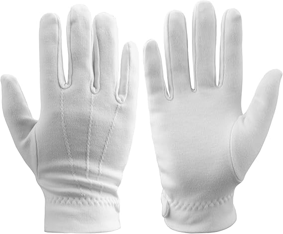 White Gloves White Gloves Women Costume White Gloves Men Cotton Gloves White Cotton Gloves