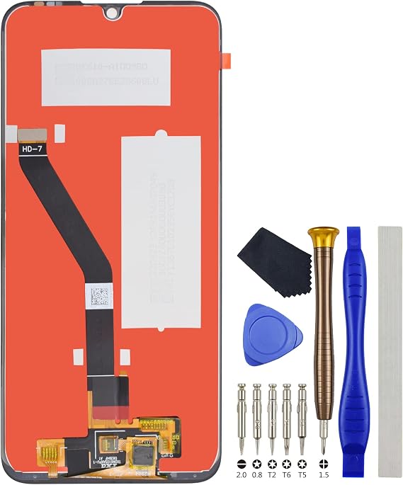 Black Full LCD Digitizer Touch Screen Assembly Replacement for Huawei Y6 (2019) Y6s (2019) Y6 Pro (2019) 6.09" with Tool Kit