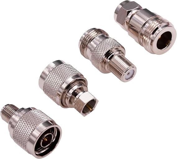 4pcs N to F Male Female Adapter RF coaxial Coax Adapter Connector(Y20-4)