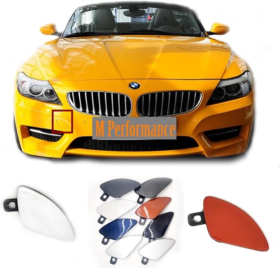 Front Tow Cover for 09-18 BMW Z4 M Performance E89 Fit 20i 23i 28i 30i 35is Roadster 2009 2010 2011 2012 2013 2014 2015 2016 2017 2018 Bumper Towing Hook Eye Cap 51118048042 (Red)