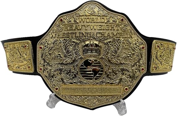 Adult Replica Big Gold Wrestling Championship Belt Title