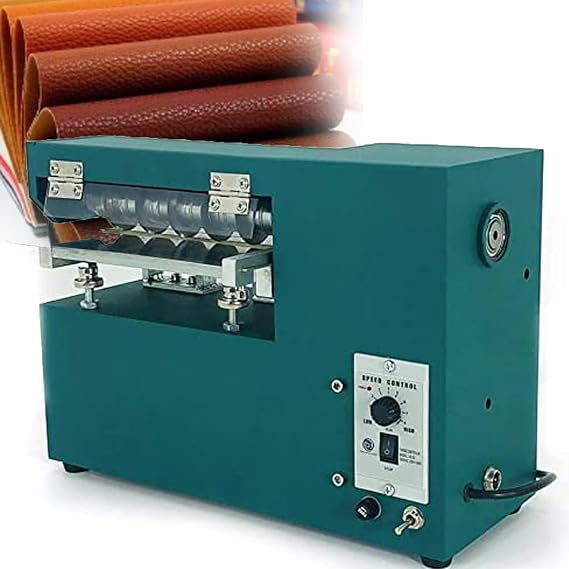 Electric Leather Cutting Machine, 90w Leather Skiver Machine Strap Slitter Cutting Tool Cutter Machine Leather Slitting Leather Skiving Machine for Leather, Shoes, Bag, Paper