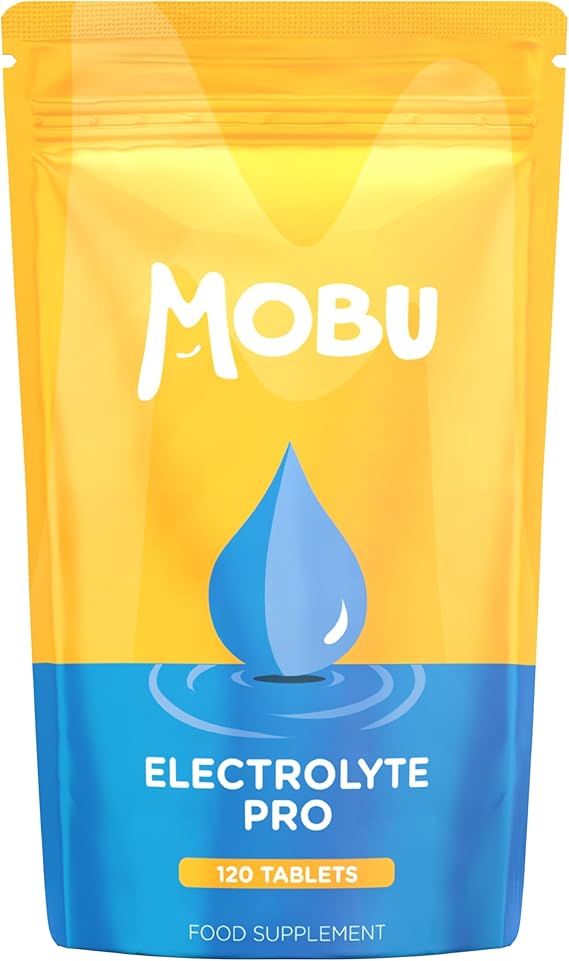 Electrolyte Pro 120 Tablets with Potassium, Calcium, Magnesium and Sodium | Salt Replacement, Cramp & Hydration Recovery | Salt Tablets | Vegan | GMP Approved | MOBU UK