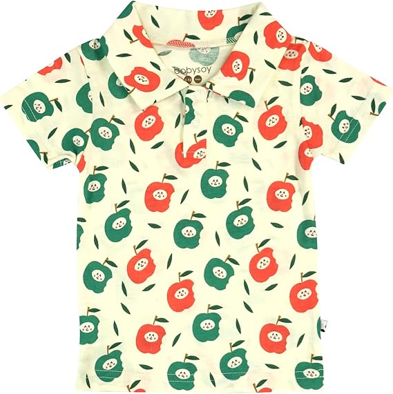 Babysoy Unisex Baby and Toddler Bamboo Cotton Short Sleeve Polo T Shirt