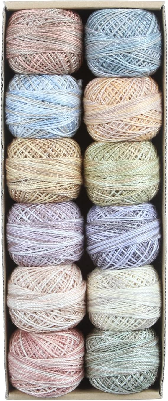 Valdani Pearl Cotton Ball Size 12 109yd Muddy Monet