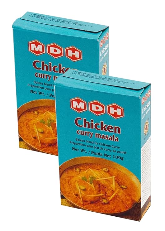 MDH Chicken curry Masala 100g (Pack of 2) Instant Spicy Chicken curry Masala - Makes Your Food Delicious - Enhances the flavours of the meal