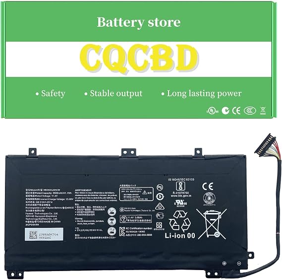 HB4593J6ECW HB4593J6ECW-31 Laptop Battery for Huawei MateBook 13 i7 13 2020 WRT-W19 WX9 W29 HN-W19 WRT-W29 HN-W19L(11.4V 3660mAh/41.7Wh)