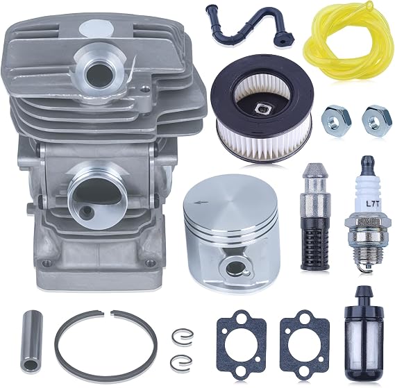 Adefol Big Bore Cylinder Piston Kit for Stihl MS291 MS291C MS 291 MS271 MS271C Chainsaw, MS271 47mm Cylinder & Piston Kit for Stihl MS291 MS 291 Engine Parts Replace 1141 020 1206, 1141 020 1201