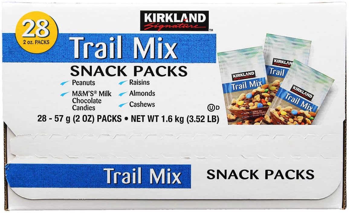 Kirkland Mixed Nuts Snack Packs 1.6 oz 45 g, 21-count Kirkland Mixed Nuts Snack Pack