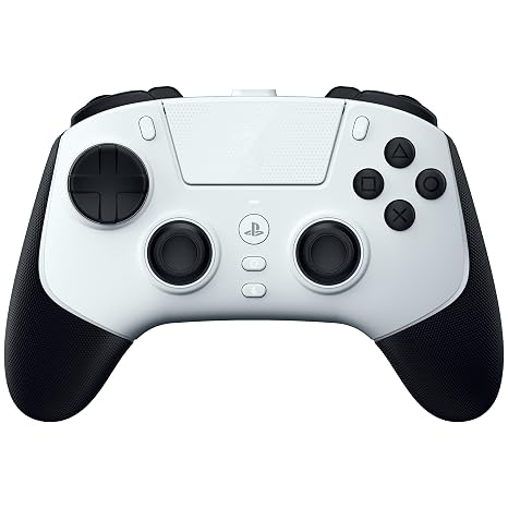 Razer Raiju V3 Pro - Wireless E-Sport Controller for PlayStation 5 and PC - 4 Detachable Buttons and 2 Claw Grip Buffers - TMR Analogue Sticks - Pro HyperTrigger | White