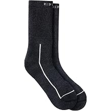 Red Wing Shoes Premium Safety Medium Weight Crew Socks, Stretchable Merino Wool/Nylon Blend