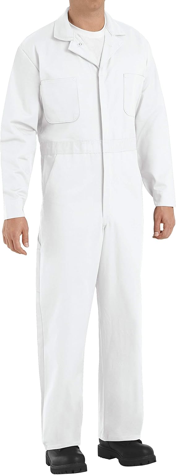 Red Kap Men's Button-Front Cotton Coverall