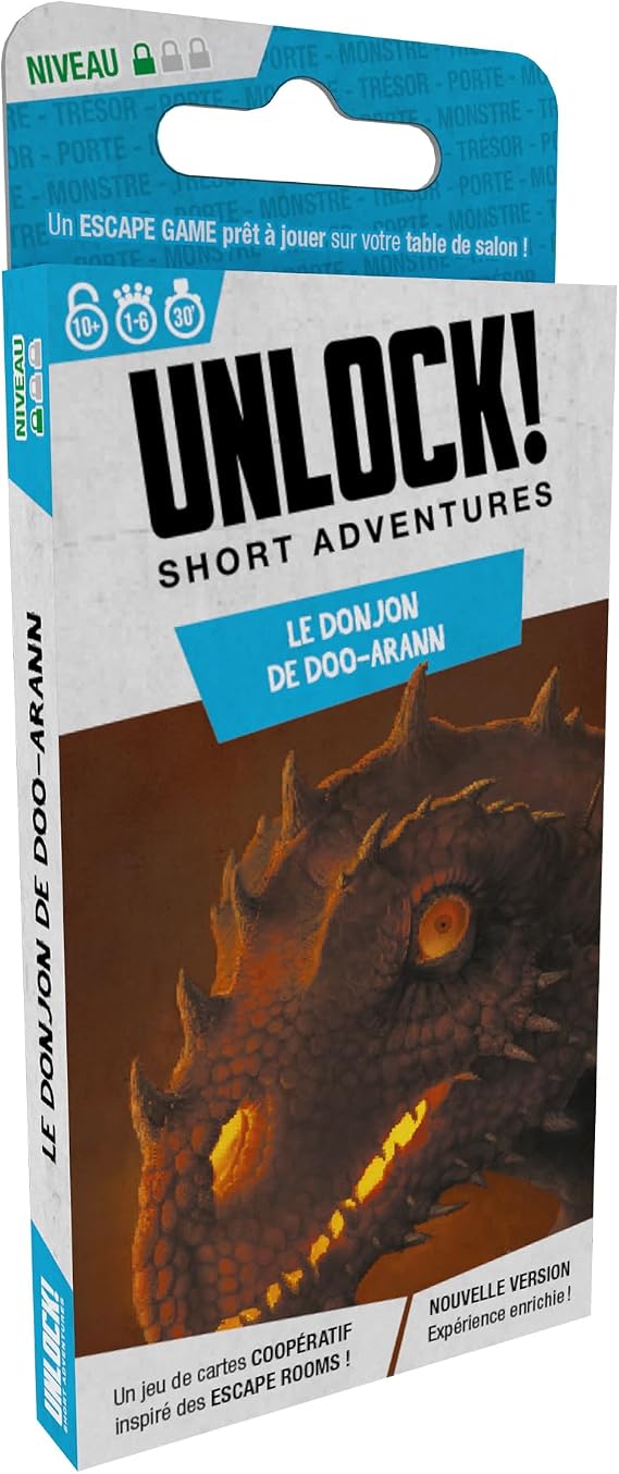 UNLOCK! Short Adventures 4: Doo Arann's Dungeon - Immersive Escape Room Card Game for Kids and Adults, Ages 10+, 1-6 Players, 30 Minute Playtime, Made by Space Cowboys