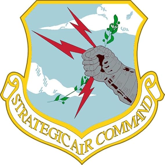 Strategic Air Command Shield Shaped Sticker United States Air Force Vinyl, US Decal for Cars, Trucks, Laptops 3 inch