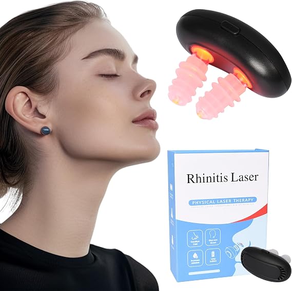 Respirelief Red Light Nasal Therapy Device, Respi-Relief Red Light Nasal Therapy Instrument Red Light Nasal Therapy for Nose, Nasal Therapy Device Relieve Rhinitis Symptoms