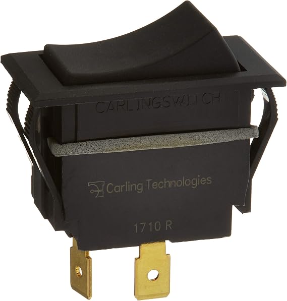 Painless Performance 80400 Rocker Switch, Momentary On, Non-Lighted, Black