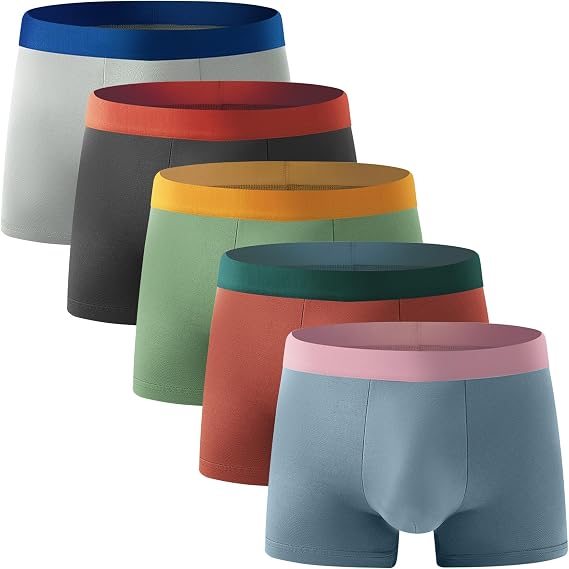 Boys Boxer Briefs,5 Pack Tag Free & Breathable Underwear, Durable Stretch Moisture Wicking Boxer Shorts