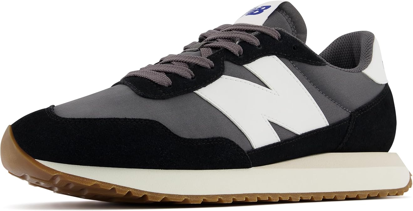 New Balance Mens 237v1 Sneaker, Black, 9.5 UK | Suede/Mesh