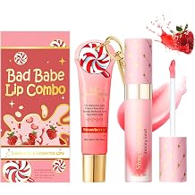 Lip Conditioner &amp; Lip Oil Set, Lipgloss Balm Kit for Hydration &amp; Repair, For Dry &amp; Chapped Lips, Day &amp; Night Moisturizing, with A Keychain Easy Portability, Teenage Girl Gifts