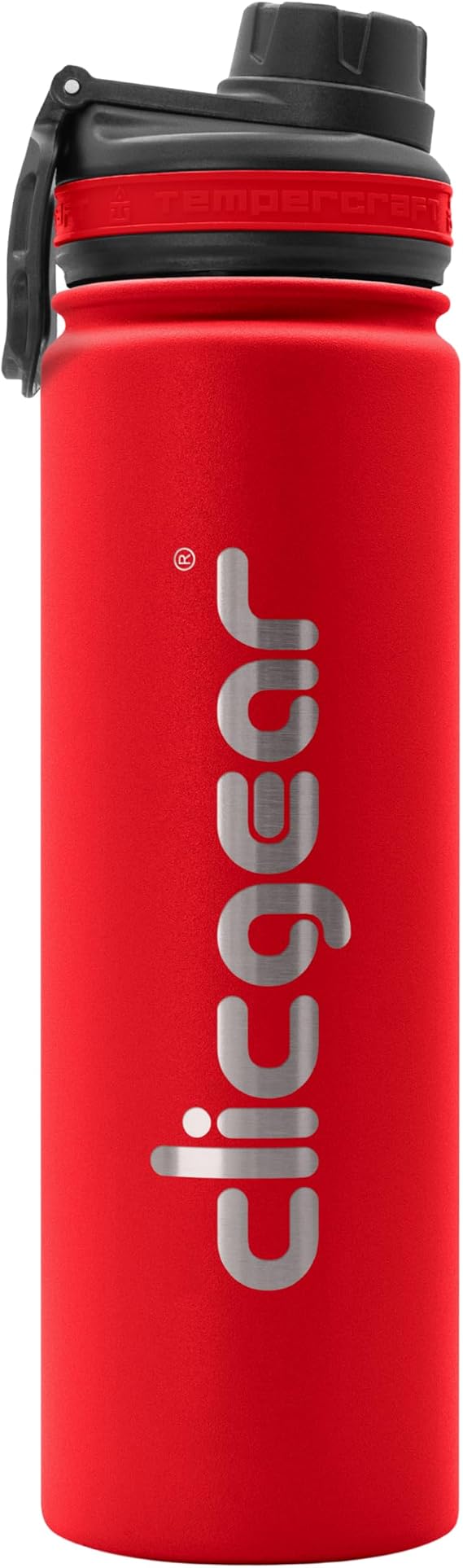 Clicgear Insulated Stainless Steel Golf Water Bottle Fits Push Carts 22 Ounce, Vacuum Sealed, Leak-Proof Sport Lid, 24hr Cold, BPA-Free