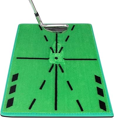 Professional Path Feedback Golf Hitting Mat, Improve Swing Accuracy Golf Mat, Professional Golf Practice Mat for Indoor and Outdoor Training