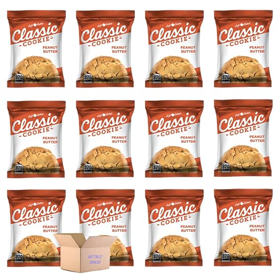Wittbizz Snacks Classic Cookies Peanut Butter Cookies, 3oz each, 12 pack, Chips Variety Pack, 12 count
