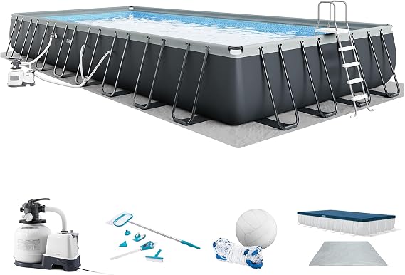 INTEX Ultra XTR 32ft x 16ft x 52in Above Ground Swimming Pool Set w/Pump