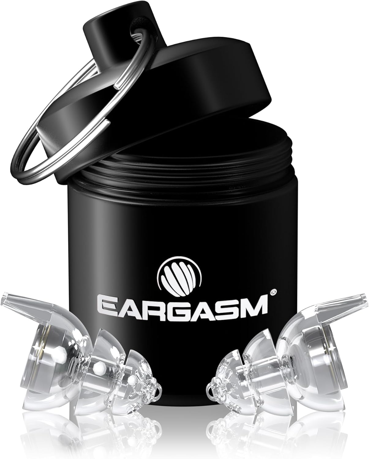 Eargasm Small Ear Plugs - Clear High Fidelity Filter Noise Reduction Reusable Ear Plugs for Kids Women Men - Hearing Protection for Motorcycles, Concerts, Festivals, Sports Events