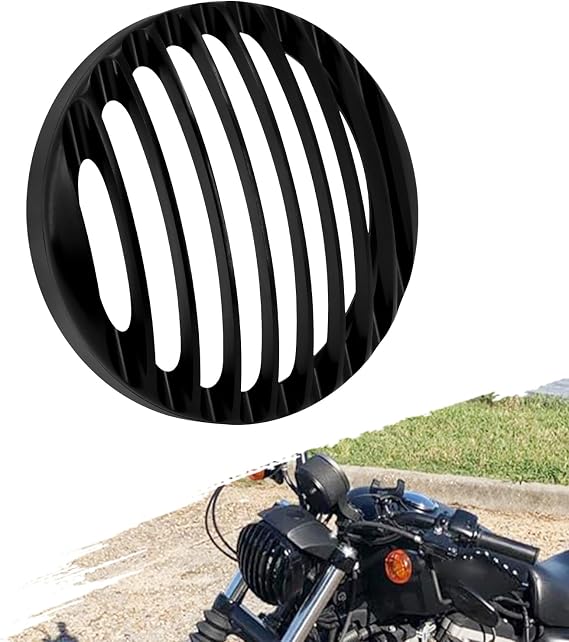 Motorcycle 5.75" Headlight Grill Cover Fit For Harley Sportster XL883 XL1200 Iron 883 48 Super Low Custom XL1200C Models Roadster Custom Nightster 2004-2022