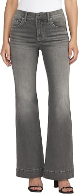 Jag Jeans Womens Kait Mid Rise Flare Leg Jeans