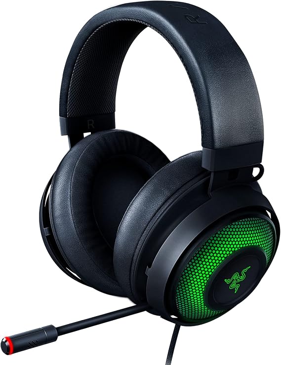 Razer Kraken Ultimate USB Gaming Headset (Gaming Headphones for PC, PS4 and Switch Dock with Surround Sound, ANC Microphone and RGB Chroma)