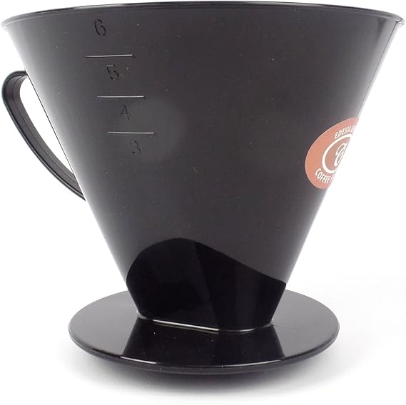 Size 6 Plastic Coffee Filter Dripper Cone by EDESIA ESPRESS