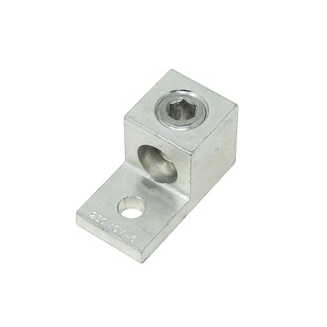 Southwire LUG250K-6AD; 1PK Mechanical Lug; 250 KCMIL-#6 STR; Single 5/16" Hole Mount; Dual-Rated for use with Copper & Aluminum Conductors; 1 Pack; Gray