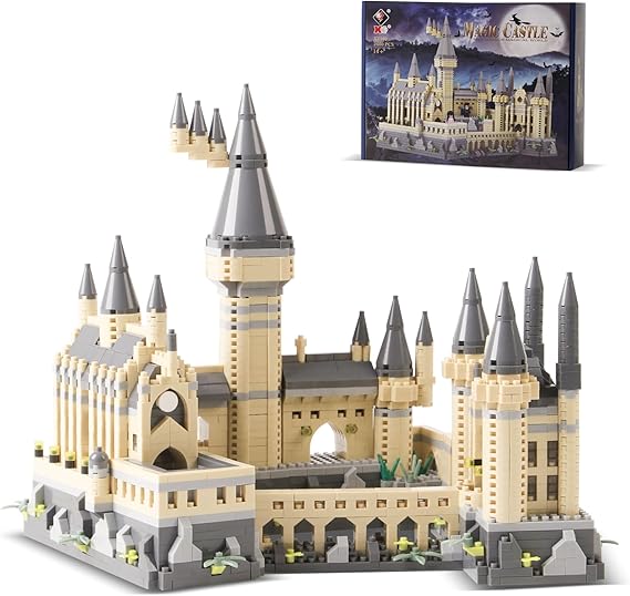 Boyorc Magic Castle Building Set, 2680PCS Creative Architecture Building Blocks Kit, Movie Collectible Model Gifts for Adults