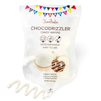 Chocodrizzler Candy Wafers Microwaveable Pouch 2 Oz Bright White