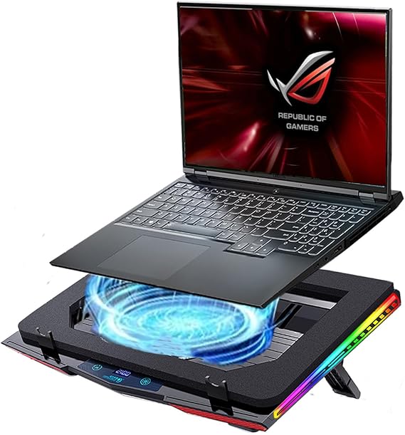 Cooling Pad for Asus ROG Strix Scar 18 G834 G834JY G834JZR G834JYR Gaming Laptop,It is a Heat Dissipation Monster with Powerful Turbo Fan Can Fast Cooling,RGB Light Mode