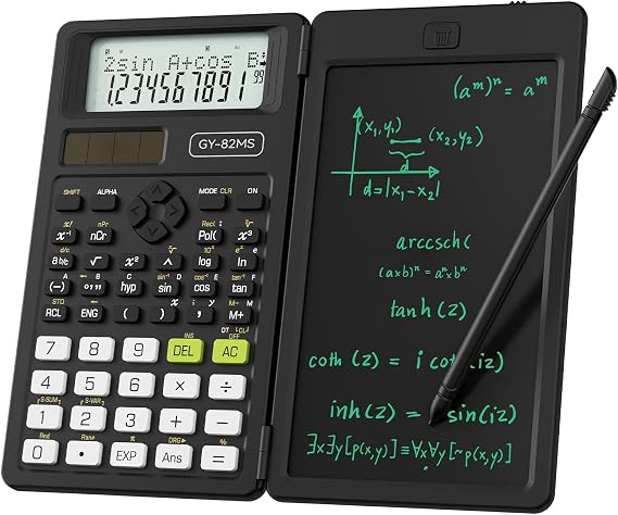 NEWYES Scientific Calculators for Students, 82 MS Foldable Science Calculator with Notepad for Middle and High School Supplies