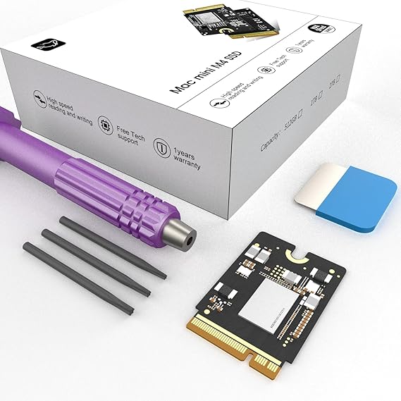 Mac mini M4 1TB SSD Hard Disk Upgrade DIY | SSD Upgrade for Mac mini M4, 3300MB/s High Speed, Easy Installation, Reliable Storage