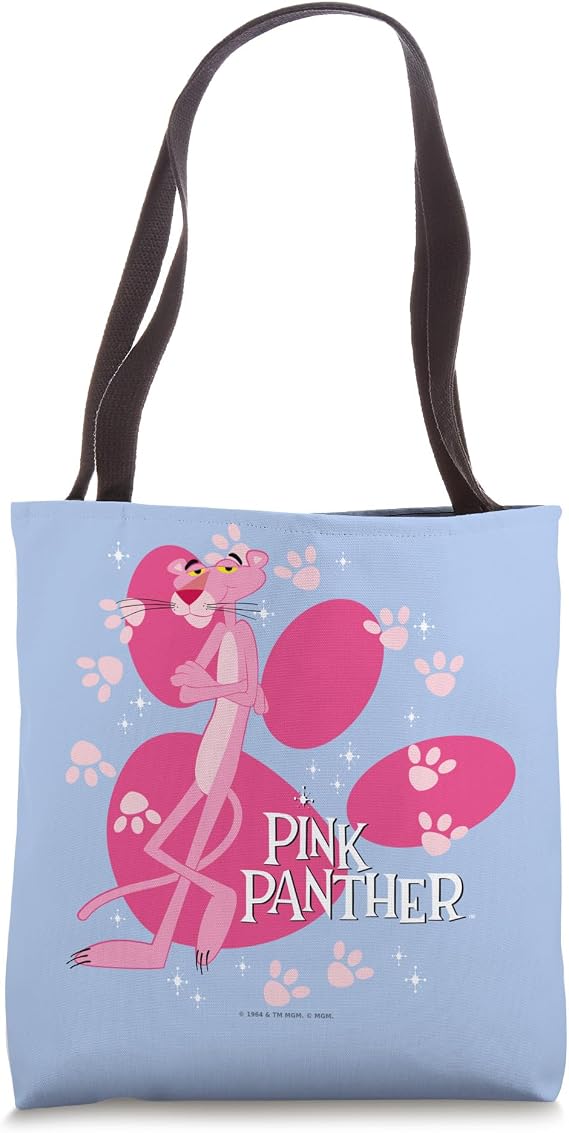 Pink Panther Walk all Over Tote Bag