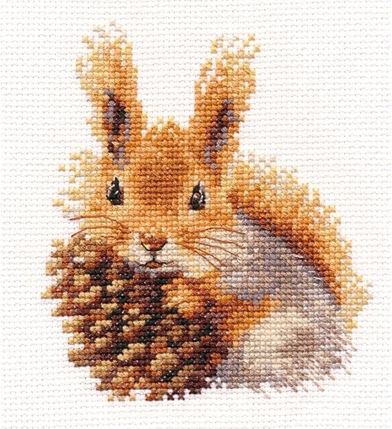 Alisa Cross Stitch Kit Squirell