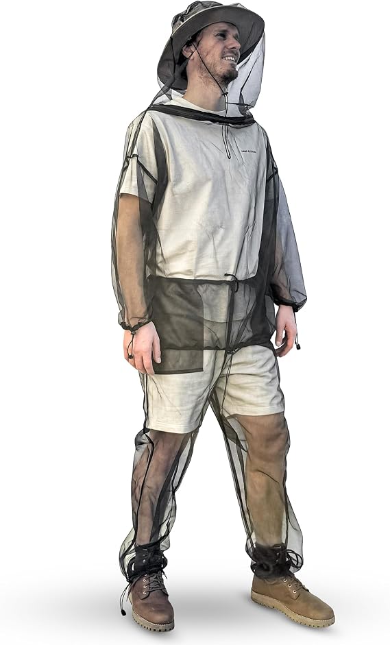Mosquito Net Suit for Insect & Bug Protection - Jacket & Pants Netting