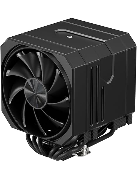 CPU Air Cooler with 6X6mm Heat Pipes,Dual 120mm Fan CPU Cooler 1600rmp,CPU Cooler AMD AM5/AM4/AM3 Series,CPU Air Cooler 6.22 Height Compatible with Intel LGA 1851/1700/1155/1156/2011/2066(Black)